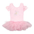 Girls Pink Cut Out Sleeve Ballet Slipper Tutu Dress 12M-10 - SophiasStyle.com